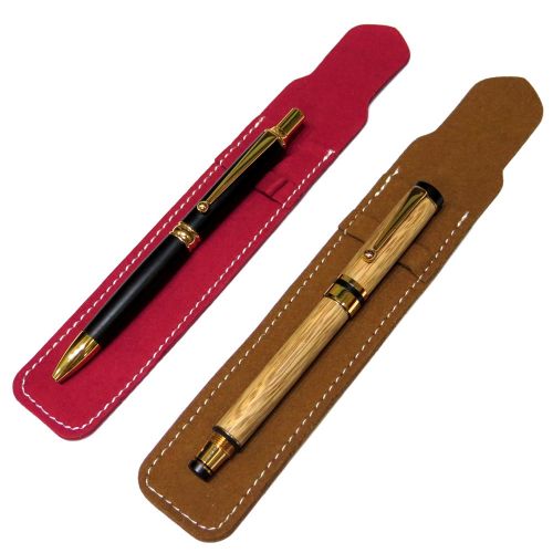 Single Microfibric Leather Pen Sleeve